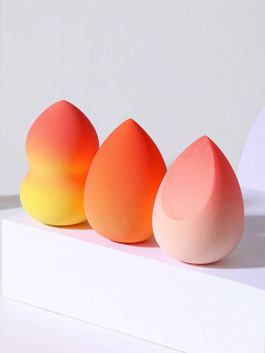 3入組漸層化妝海綿 - 橘色 - 查看 1