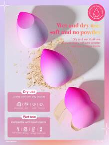 3 miếng mút trang điểm ombre - Hồng - Xem 6