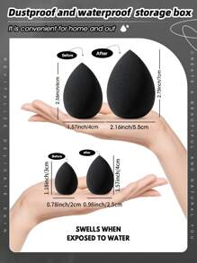 4pcs Makeup Puff & 6ps Makeup Sponge - Multicolor - View 2