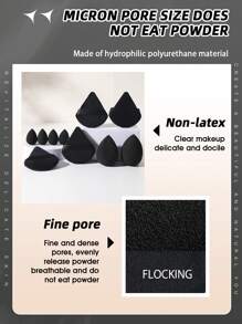 4pcs Makeup Puff & 6ps Makeup Sponge - Multicolor - View 6