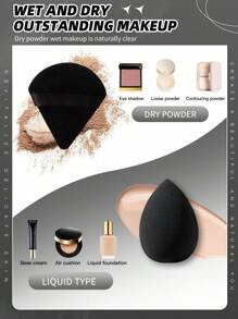 4pcs Makeup Puff & 6ps Makeup Sponge - Multicolor - View 7