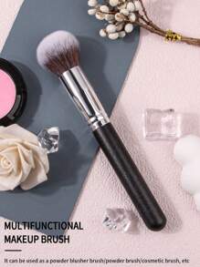 1pc Colorful Soft Blush Brush With Pearl Handle, Multifunctional Professional Makeup Tool For Powder Setting,Foundation Brush,Concealer Brush,Blush Brush,Contour Brush,Blush Brush,Bronzer Brush,Powder Brush,Foundation Brush,Blush Brush,Giveaways - Black - View 5