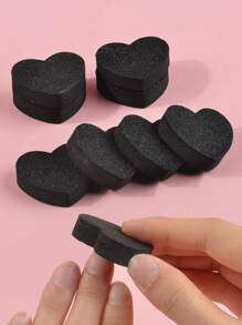 20 cái Bộ dũa móng thiết kế hình trái tim 180/240 Grit - màu đen - Xem 2