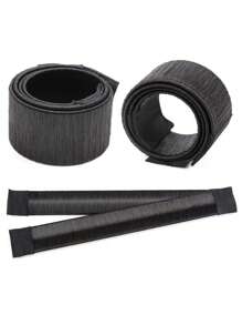 3pcs Hair Bun Maker Tool - Black - View 3