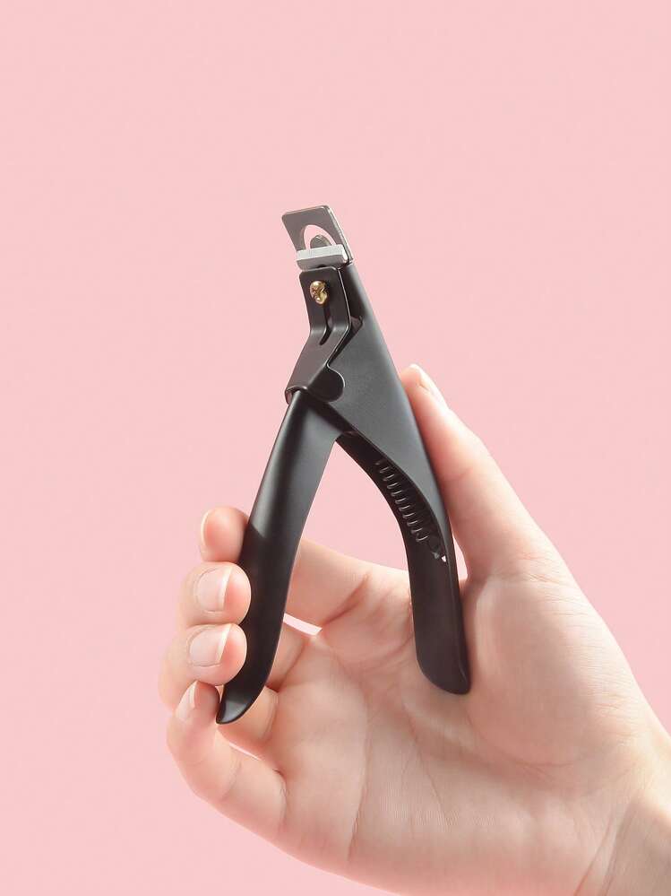 1 pieza punta de uñas Cortador Clíper - Negro - Añade 3