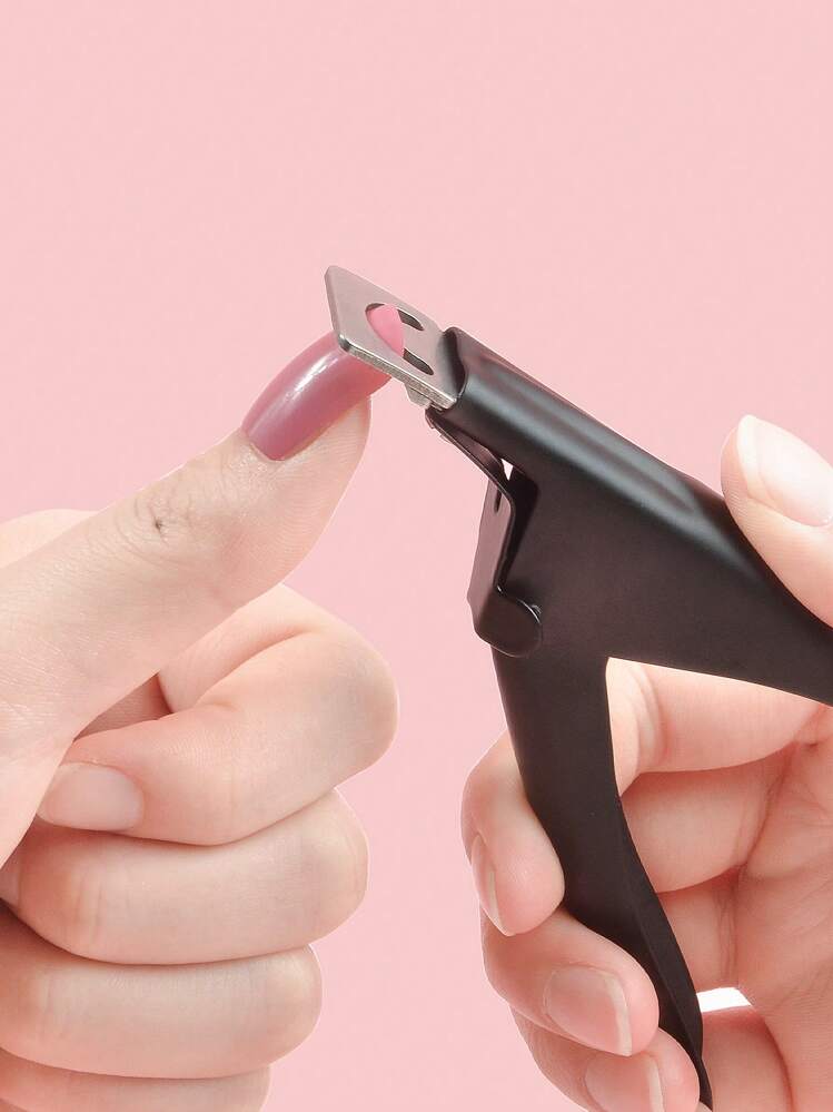 1 pieza punta de uñas Cortador Clíper - Negro - Añade 7