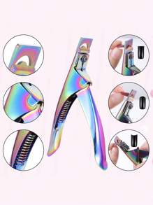 1 pieza Cortador de puntas de uñas - Multicolor - Ver 10