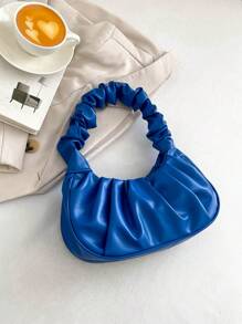 Medium Ruched Bag Minimalist Blue - Blue - View 2