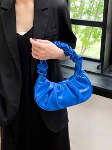 Medium Ruched Bag Minimalist Blue - Blue - View 5