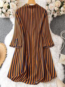 SHEIN Franclia Robe chemise à rayures