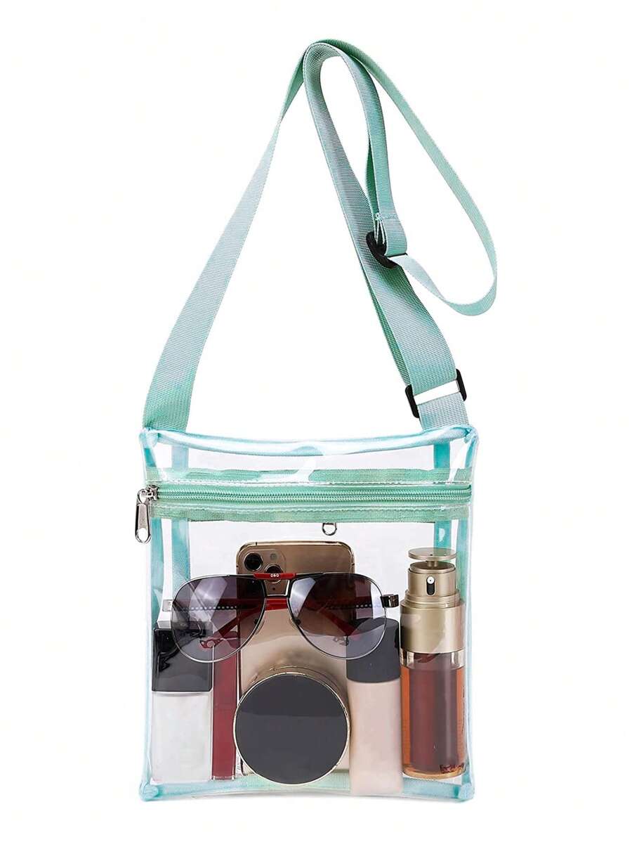 Minimalist Clear Bag Stadium Approved Clear Concert Crossbody Purse Bag