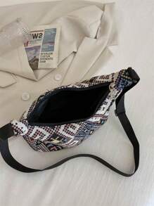 大容量撞色单肩包，适合购物、钱包、年轻女性、大学生、新婚夫妇、办公室女士。非常适合办公室、大学、工作、商务、通勤、户外活动、旅行和野餐 - 彩色 - 查看 4