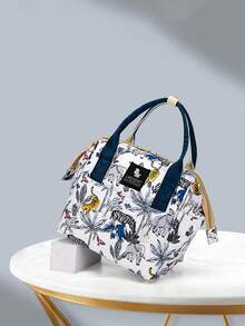 Bebé Bolsa de pañales con patrón de elefante de mano - Multicolor - Ver 2