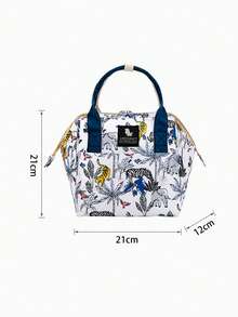 Bebé Bolsa de pañales con patrón de elefante de mano - Multicolor - Ver 4