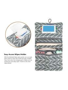 Waterproof Baby Diaper Storage Bag Portable Hand-Held Toiletry Bag For Outdoor Use - Multicolor - View 4