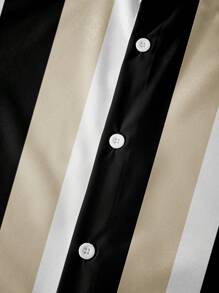 Manfinity Dauomo Men Striped Print Shirt