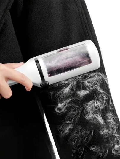 1 pièce Rouleau réutilisable pour enlever les poils d'animaux de compagnie de couleur aléatoire avec collecteur de peluches intégré, convient pour les meubles, les tapis et les vêtements - facile à utiliser