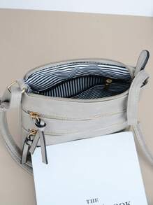nuevo casual Bolso bandolera unicolor PU con solapa Bolso de hombro diseñador de mujeres Bolso de mano & Monedero