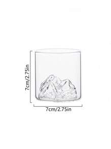 1入組玻璃透明杯子 - 無色 - 查看 3