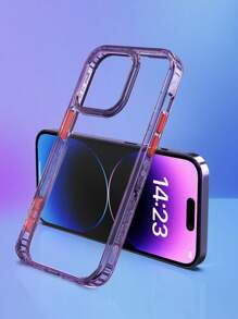 Habyby Ốp lưng PC cứng chống sốc thời trang chống rơi cho bé trai và bé gái Tương thích với iPhone 11/IPhone 13/IPhone 14/IPhone 15/IPhone 12 - Màu tím hoa cà - Xem 5