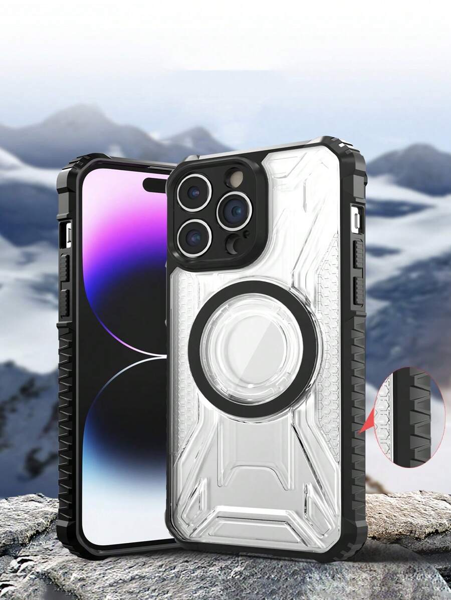 Vỏ điện thoại nam châm - màu đen - Xem 1