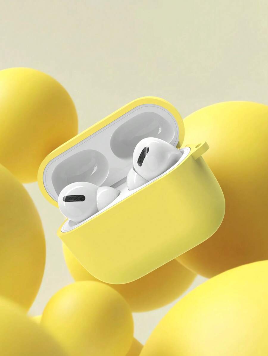 Vỏ rắn Tương thích với Airpods - Màu vàng - Xem 1