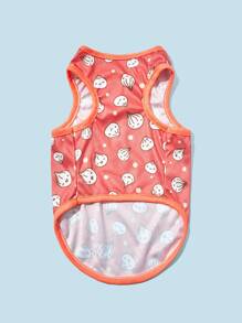 ColorTickle 1入組卡通圖案寵物背心適用於狗狗和貓適合夏天 - 彩色 - 查看 6