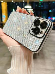 Hadaasi Vỏ điện thoại trang trí rhinestone - trắng - Xem 3