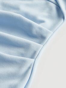 Firerie 素色繞頸露背洋裝 - 淺藍色 - 查看 3