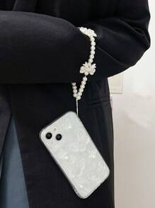 带有手机吊饰蝴蝶和苹果标志图案防摔透明手机壳，兼容 iPhone 15/15 Pro Max/15 Pro/15 Plus/11/12/13/14 Pro Max/Xs/Xr/11 Pro/11 Pro Max/12 Pro/12 Pro Max/13 Pro/13 Pro Max/7 Plus/14 Pro/14 Pro Max/14 Plus/7 Plus/8 Plus/8/Se2 - 無色 - 查看 4