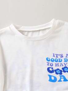 Toddler Girls Cartoon & Slogan Graphic Tee - White - View 4