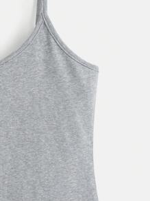 Tseoso Top de tirantes sólido - Gris Claro - Ver 5