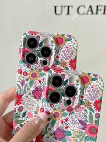 Summer Floral Print Phone Case Compatible With IPhone15/15Plus/15Pro/15Promax