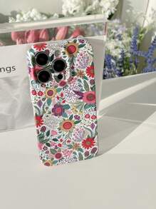 Summer Floral Print Phone Case Compatible With IPhone15/15Plus/15Pro/15Promax