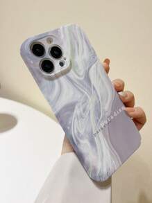 Letter Graphic PC Waterproof Phone Case - Multicolor - View 3