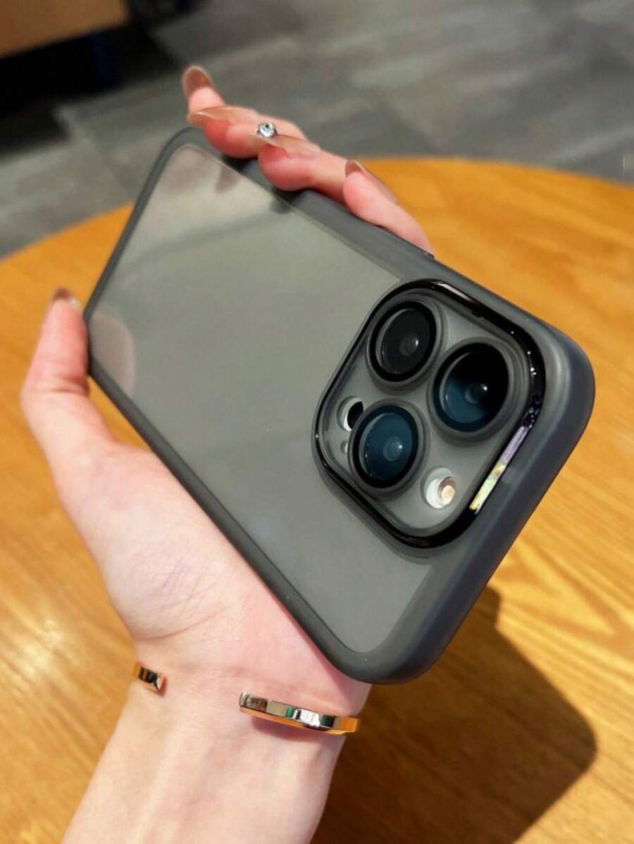 Clear Phone Case - Black - View 1