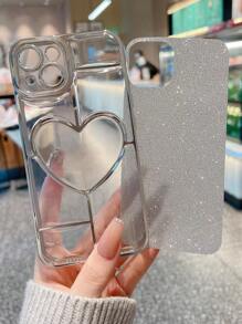 Odporna na wstrząsy powłoka 3D Big Love Heart Design Prosta obudowa z dopaminą kompatybilna z Iphone 15, Iphone 15 Pro, Iphone 15 Pro Max