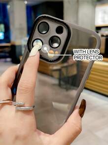 Clear Phone Case - Black - View 5