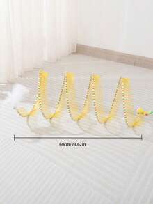 1pc Cartoon Mouse Decor Cat Tunnel - Yellow - View 5