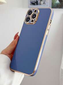 Vỏ điện thoại mạ điện trơn tương thích với iPhone15/15Plus/15Pro/15Promax - Xám - Xem 2