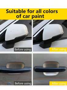 1pc 20*10cm Car Scratch Repair Cloth, Scratch Removal Cloth - Grey - View 2