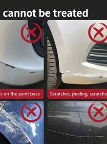 1pc 20*10cm Car Scratch Repair Cloth, Scratch Removal Cloth - Grey - View 3