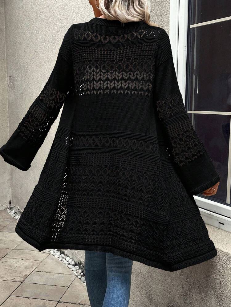 Hollow Out Casual Design Cardigan Fall Winter Cloth For Women