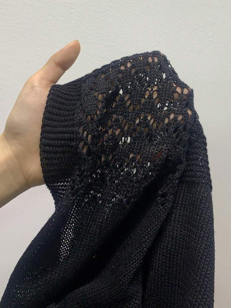 Hollow Out Casual Design Cardigan Fall Winter Cloth For Women