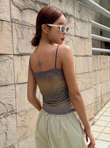 DAZY Drawstring Side Cami Top - Multicolor - View 2