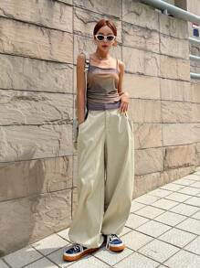 DAZY Drawstring Side Cami Top - Multicolor - View 3