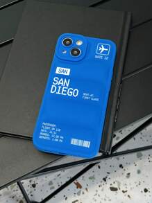 Ốp lưng điện thoại hình máy bay & chữ cái - Nhiều màu - Xem 3