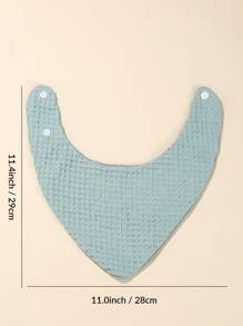 Bebé 3 piezas Babero bandana unicolor - Multicolor - Ver 3