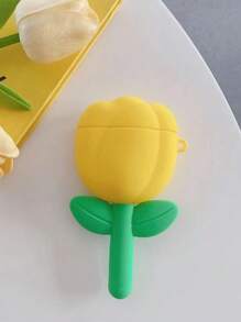 Vỏ silicon thiết kế hoa tương thích với AirPods - Nhiều màu - Xem 4