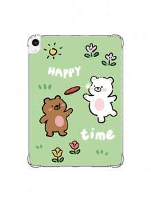 卡通小熊和兔子圖案防震墊殼套 - 彩色 - 查看 5